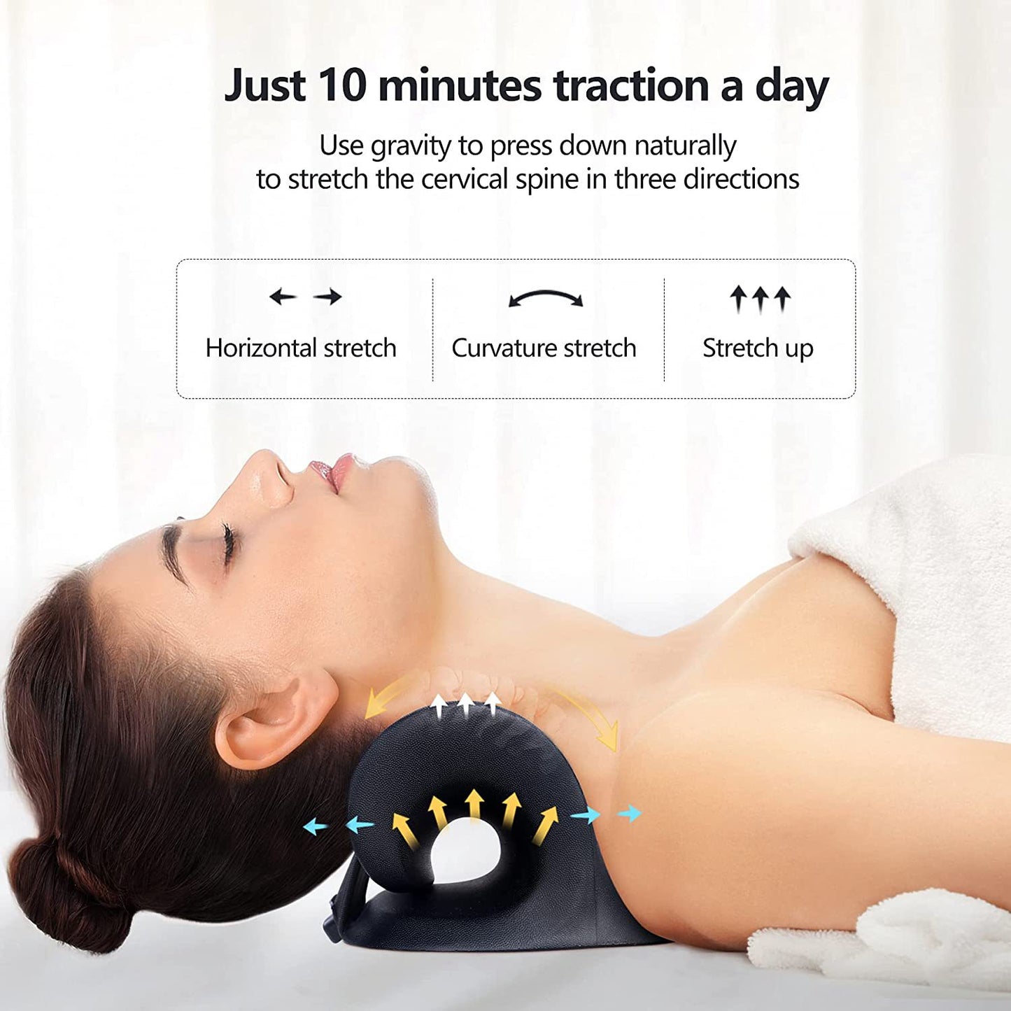 Neck Traction Massage Pillow